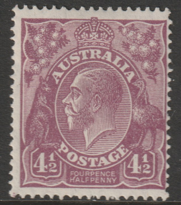 Australia 1926 KG5 4.5d violet mounted mint SG92, stamps on , stamps on  stamps on , stamps on  stamps on  kg5 , stamps on  stamps on 