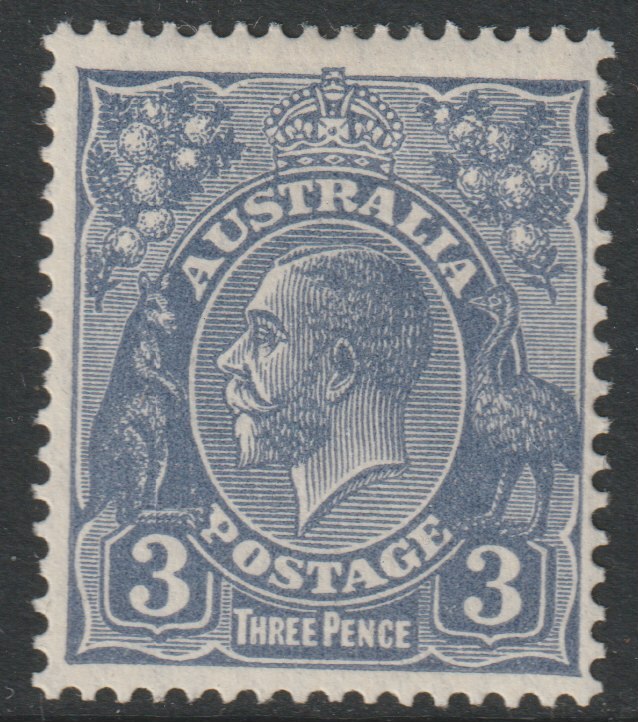 Australia 1926 KG5 3d dull ultramarine mounted mint,SG100, stamps on , stamps on  kg5 , stamps on 