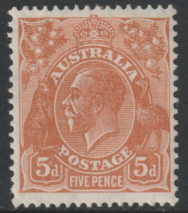 Australia 1926 KG5 5d orange-brown mounted mint,SG103a, stamps on , stamps on  kg5 , stamps on 