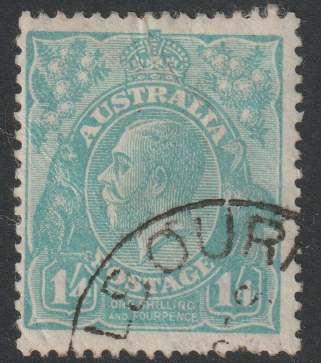 Australia 1926 KG5 1s4d turquoise fine cds used,SG104, stamps on , stamps on  stamps on , stamps on  stamps on  kg5 , stamps on  stamps on 