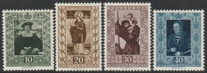 Liechtenstein 1953 Painting perf set of 4 lightly mounted mint SG 309-12, stamps on , stamps on  stamps on arts, stamps on  stamps on  