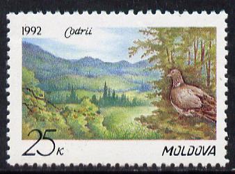 Moldova 1992 Nature Reserve (Dove) unmounted mint SG 4*, stamps on nature, stamps on birds, stamps on doves