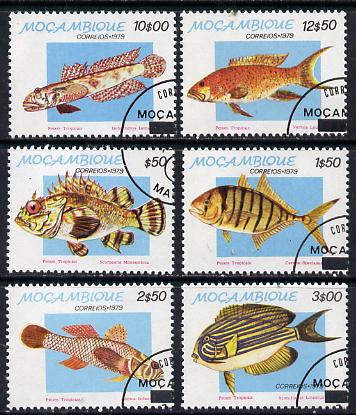 Mozambique 1979 Tropical Fish set of 6 cto used, SG 766-71*, stamps on fish