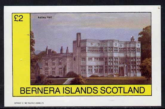 Bernera 1982 Stately Homes #3 imperf deluxe sheet (Â£2 value) unmounted mint, stamps on , stamps on  stamps on castles, stamps on buildings