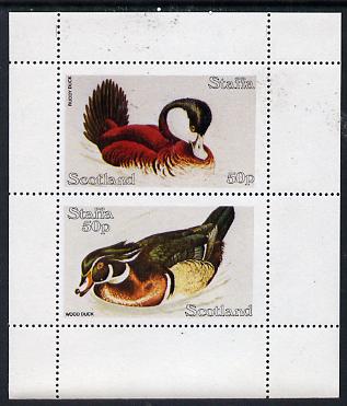 Staffa 1979 Ducks perf  set of 2 values (2 x 50p) unmounted mint, stamps on , stamps on  stamps on birds