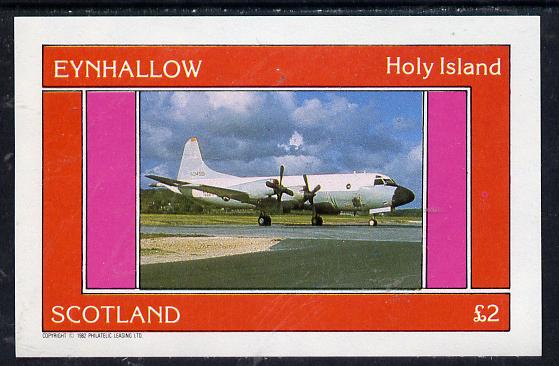 Eynhallow 1982 Aircraft #4 imperf deluxe sheet (£2 value) unmounted mint, stamps on aviation