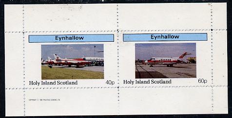 Eynhallow 1982 Aircraft #2 perf  set of 2 values (40p & 60p) unmounted mint, stamps on , stamps on  stamps on aviation