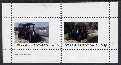 Staffa 1982 Vintage Cars #2 perf  set of 2 values (40p & 60p) unmounted mint, stamps on , stamps on  stamps on cars