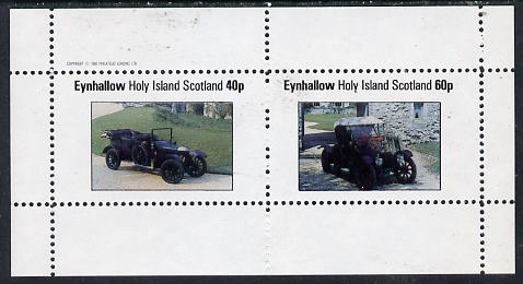 Eynhallow 1982 Vintage Cars #6 perf  set of 2 values (40p & 60p) unmounted mint, stamps on , stamps on  stamps on cars