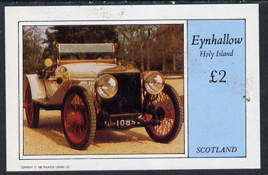 Eynhallow 1982 Vintage Cars #6 imperf deluxe sheet (£2 value) unmounted mint, stamps on cars