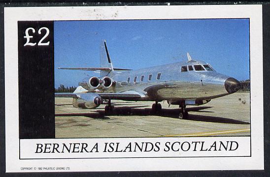 Bernera 1982 Jets imperf deluxe sheet (£2 value) unmounted mint, stamps on aviation