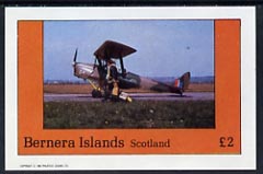 Bernera 1982 Aircraft #11 imperf deluxe sheet (£2 value) unmounted mint, stamps on aviation