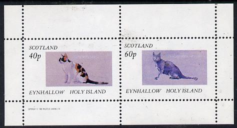 Eynhallow 1982 Cats perf  set of 2 values (40p & 60p) unmounted mint, stamps on , stamps on  stamps on cats