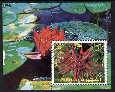 Fujeira 1972 Flowers m/sheet (Mi BL 135A) cto used, stamps on , stamps on  stamps on flowers