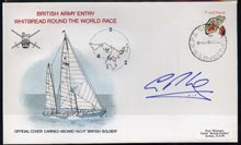 Australia 1974 British Army Round the World Yacht race cover carried on board 