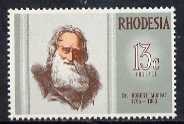 Rhodesia 1972 Famous Rhodesians (6th Series) Dr Robert Moffat (Missionary) unmounted mint SG 469*, stamps on religion, stamps on personalities