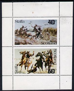 Staffa 1979 Battles (Wild West) perf  set of 2 values unmounted mint (40p & 60p), stamps on , stamps on  stamps on battles      cultures    wild-west      americana, stamps on  stamps on wild west