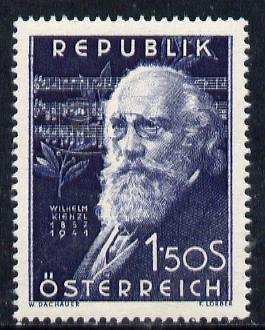 Austria 1951 10th Death Anniversary of Wilhelm Kienzl (Composer) unmounted mint Mi 967, SG 1232, stamps on , stamps on  stamps on music    personalities     composers    death