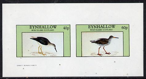 Eynhallow 1982 Waders #3 imperf  set of 2 values (40p & 60p) unmounted mint, stamps on , stamps on  stamps on birds