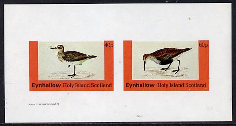 Eynhallow 1982 Waders #4 imperf  set of 2 values (40p & 60p) unmounted mint, stamps on , stamps on  stamps on birds