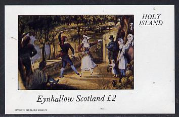 Eynhallow 1982 Painting of Dancers imperf deluxe sheet (£2 value) unmounted mint, stamps on arts    dancing