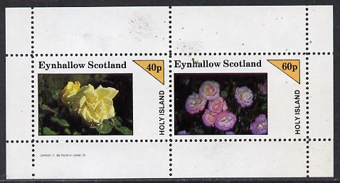 Eynhallow 1982 Roses perf  set of 2 values (40p & 60p) unmounted mint, stamps on , stamps on  stamps on flowers    roses