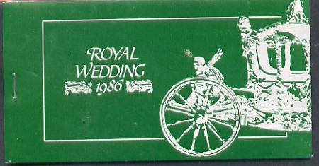 St Vincent - Grenadines 1986 Royal Wedding $10.40 booklet (SG SB7) State Coach in silver, panes imperf, stamps on , stamps on  stamps on royalty       andrew & fergie