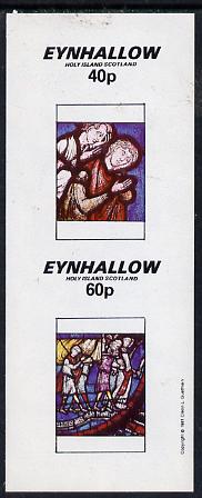 Eynhallow 1981 Stained Glass Windows imperf  set of 2 values (40p & 60p) unmounted mint, stamps on , stamps on  stamps on arts    churches    stained glass