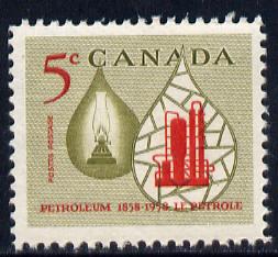 Canada 1958 Centenary of Canadian Oil Industry unmounted mint SG507, stamps on , stamps on  stamps on canada 1958 centenary of canadian oil industry unmounted mint sg507