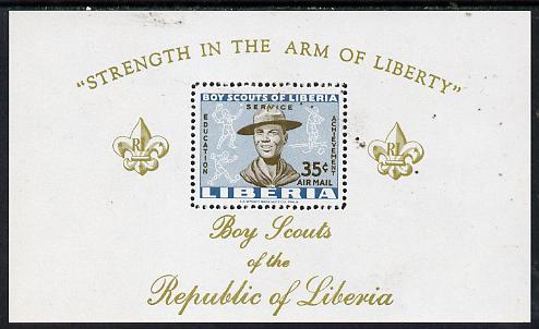 Liberia 1961 Liberian Scout Movement m/sheet unmounted mint SG MS 855, stamps on scouts