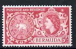 Bermuda 1953-62 Hog Coin 5s from def set unmounted mint, SG 148, stamps on , stamps on  stamps on coins, stamps on  stamps on swine, stamps on  stamps on pigs