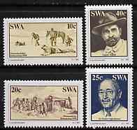 South West Africa 1983 Diamond Discovery set of 4 unmounted mint, SG 411-14*, stamps on minerals, stamps on , stamps on mining, stamps on 