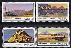 South West Africa 1982 Mountains set of 4 unmounted mint, SG 398-401*, stamps on mountains