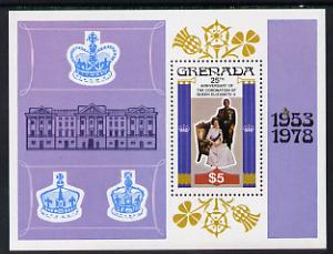 Grenada 1978 Coronation 25th Anniversary m/sheet unmounted mint, SG MS 949, stamps on , stamps on  stamps on royalty      coronation