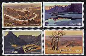 South West Africa 1981 Fish River Canyon set of 4 unmounted mint, SG 373-76*, stamps on landscapes, stamps on tourism, stamps on rivers