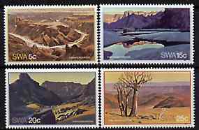 South West Africa 1981 Fish River Canyon set of 4 unmounted mint, SG 373-76*, stamps on , stamps on  stamps on landscapes, stamps on  stamps on tourism, stamps on  stamps on rivers