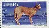 South West Africa 1980-89 Caracal 14c from Wildlife Def set unmounted mint, SG 358c*, stamps on animals, stamps on cats
