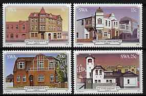 South West Africa 1981 Historic Buildings of Lderitz set of 4 unmounted mint, SG 381-84, stamps on buildings, stamps on architecture