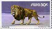 South West Africa 1980-89 Lion 30c (chalky paper) from Wildlife Def set unmounted mint, SG 362a, stamps on animals, stamps on cats, stamps on lions, stamps on 