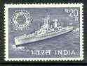 India 1968 Navy Day unmounted mint, SG 577*, stamps on , stamps on  stamps on ships