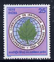 India 1975 International Commission on Irrigation unmounted mint, SG 773*, stamps on , stamps on  stamps on irrigation