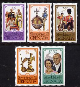 Grenada 1977 Silver Jubilee perf 14 set of 5 from sheets (SG 857-61) unmounted mint, stamps on , stamps on  stamps on royalty     silver jubilee