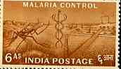 India 1955 Anti Malaria 6as from Five Year Plan set unmounted mint, SG 361*, stamps on malaria, stamps on medical, stamps on diseases