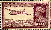 India 1940-43 KG6 Armstrong Whitworth 14a purple unmounted mint but light overall toning, SG 277*, stamps on , stamps on  stamps on aviation, stamps on  stamps on  kg6 , stamps on  stamps on 