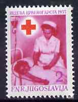 Yugoslavia 1953 Obligatory Tax - Red Cross unmounted mint SG 761, Mi 11*, stamps on , stamps on  stamps on red cross    medical       nurses