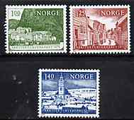 Norway 1975 European Architectural Heritage Year set of 3, SG 734-76*, stamps on architecture