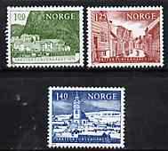 Norway 1975 European Architectural Heritage Year set of 3, SG 734-76*, stamps on , stamps on  stamps on architecture