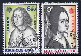 Belgium 1975 Europa (Paintings) set of 2 superb cto used, SG 2388-89*, stamps on europa       arts    