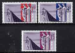 Malta 1965 Christmas set of 3 unmounted mint, SG 359-61*, stamps on christmas, stamps on bethlehem