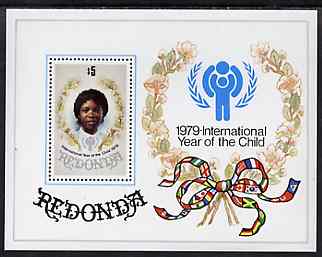 Antigua - Redonda 1979 International Year of the Child perf m/sheet unmounted mint, stamps on , stamps on  stamps on , stamps on  stamps on  iyc , stamps on  stamps on children    flags